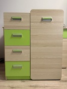 Na sprzedaż komplet mebli młodzieżowych z zielonymi wstawkami - stan dobry