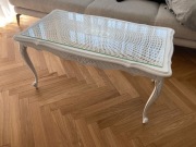 Stolik stół kawowy z sztbą vintage antyk