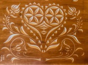 Rzeźbiona deska ozdobna