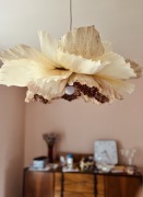 Lampa kwiat abażur handmade niepowatarzalna 