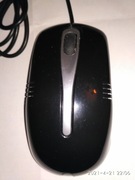 Mysz optyczna USB - czarna przewodowa