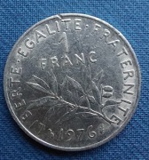 Moneta Francja 1 frank 1976