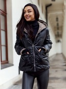 Kurtka dwustronna z kapturem Arta czarna rozm. M