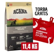 Acana Dog Light & Fit Recipe / 11,4 kg + gratis torba bawełniana