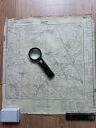 Świerczów  mapa wojskowa z roku 1930 o wymiarach 50*50cm