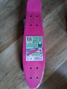 Nowa deskorolka led fiszka różowa skateboard 