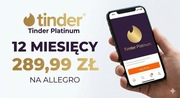 TINDER PLATINUM 12 MIESIECY 