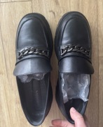 Mokasyny loafersy wojas skórzane damskie 40 40,5