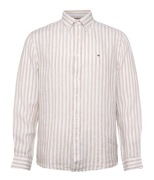 TOMMY HILFIGER Linen Essential Stripe Shirt 100% len koszula lniana M