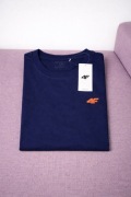 Granatowy T-shirt 4F XXL minimalistyczny model nowy