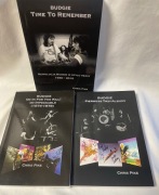 zestaw trzech książek biografia zespołu  BUDGIE  