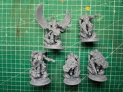 Chaplain i gwardia honorowa na jump pack x 5 - Wh40k Ultramarines