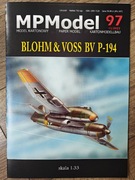 BLOHM&VOSS P-194 model kartonowy 1:33 "offset"