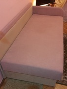 Tapczan pudrowy róż