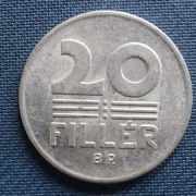 Moneta Węgry 20 fillerów 1981