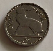 Moneta Irlandia 3 pensy 1928 r. 