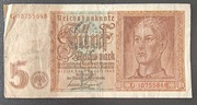 BANKNOT Niemcy 5 marek 1942 rok
