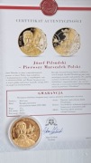 Wielcy Polacy Józef Piłsudski ,medal
