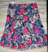 240^ isle Lniana spódnica w kwiaty w gumkę 46/48