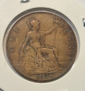 637. Moneta Wielka Brytania 1 penny 1921 rok 