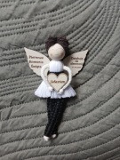 Aniołek magnes Podziękowanie na komunię magnes na chrzest dla gości aniołek