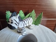 Figurka Zebra z masy cukrowej