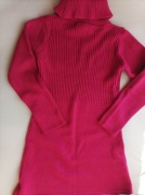 Golf sweter sukienka dzianinowe 