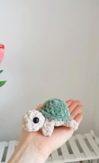 Żółwik na szydełku, handmade turtle, dekoracja 