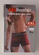 Bokserki męskie HiMountain rozmiar XXL 2 sztuki 95 % bawełna 