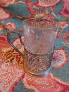 Piękny filigranowy uchwyt do herbaty XX