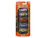 MATCHBOX 5 PACK MBX RETRO AUSTIN MINI VW GOLF HONDA CVCC BEETLE GARBUS