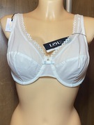 Nowy miękki biustonosz z fiszbinami Lou”Paris” 80D/E kość słoniowa