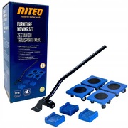Niteo Zestaw do Transportu Mebli 4 Platformy do 50kg Skrętne Koła