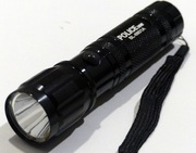 Latarka LED aluminiowa, 13 cm, ze smyczą