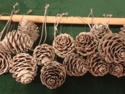 Zawieszki na choinkę szyszki 20 szt