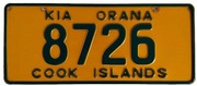 Tablica rejestracyjna Cook Islands – egzotyczny oryginał, kolekcjonerska
