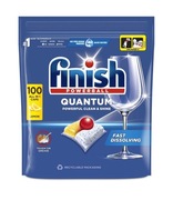 Finish Quantum All in 1 Kapsułki do Zmywarki Lemon Cytryna 100 sztuk