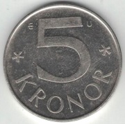 Szwecja 5 koron kronor 1983 - 28,5 mm - nr 2