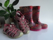 Sandały sportowe/ turystyczne + kalosze - r. 32/33