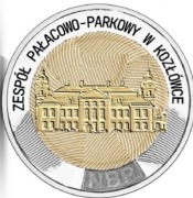 5zl przedsprzedaż 6szt monet .Zespół Pałacowo-Parkowy w KOZŁÓWCE menniczy 