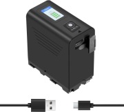 Akumulator NP-F970 7800mAh USB C LED Sony kamera lampa powerbank 933