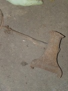 Stare narzędzie Młotek kowalski kolejowy specjalistyczny kowadło torowe