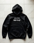 Męska Czarna Bluza M Od Jutra Nie Piję