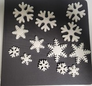 Śnieżynki na tort dekoracja z masy cukrowej