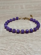 Bransoletka z naturalnego ametystu 