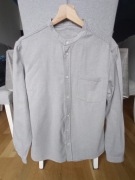 COS koszula M szara stójka męska 