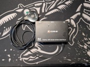 KVM 2x Dual DisplayPort + USB 3.0 Kceve  KC-KVM202DP