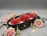 Ekskluzywna świeca artystyczna w czarnej formie