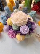 Piękny bukiet świec świeczek hande made