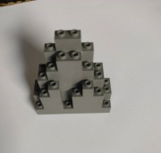 LEGO element skała 6083 oryginalny, ciemno szary - OldDkGray